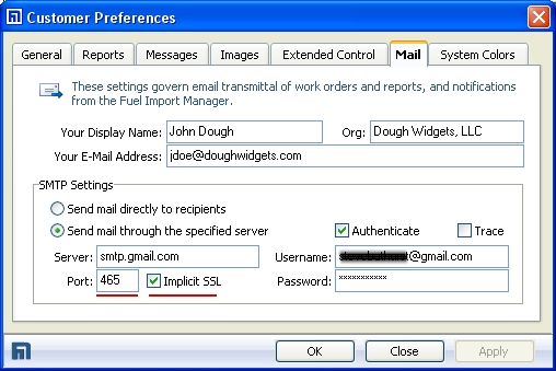  GMail Settings 